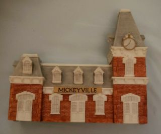 Rare The Walt Disney Co - Hudson Phaneuf Pewter Mickeyville Train Station Only