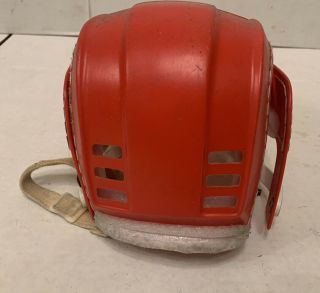 Vintage Rare Cooper SK100 Hockey Hurling Helmet Red Skateboard 3