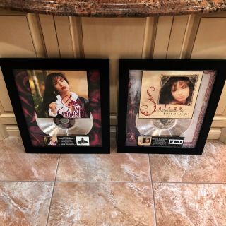 2 Very Rare Selena Quintanilla Million Record Sales Music Awards Disc Lp Vinyl