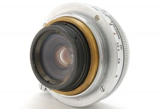 RARE【EXC,  】 Canon 25mm F/3.  5 L MF Lens Leica Screw L39 LTM with Hood 91A 4