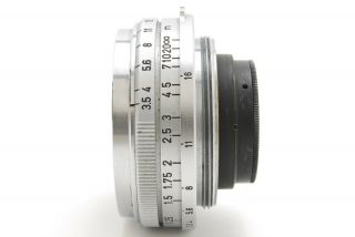 RARE【EXC,  】 Canon 25mm F/3.  5 L MF Lens Leica Screw L39 LTM with Hood 91A 6