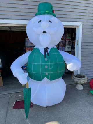 Rare Gemmy 2003 Christmas Airblown Inflatable Sam The Snowman
