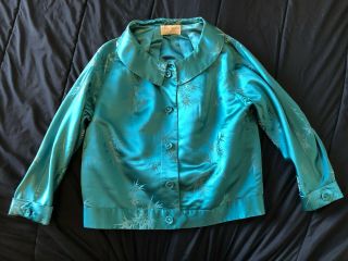 Vintage Silk Cheonsam Qipao Dress With Matching Jacket 3