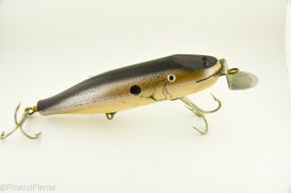 Vintage Rare Creek Chub Striper Pikie In Photo Finish Antique Fishing Lure Rs10