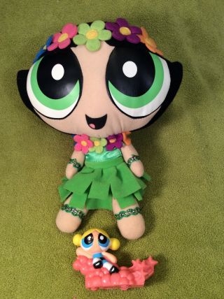 Cartoon Network Nanco Powerpuff Girls Plush Buttercup Doll Flowers Rare,  Pp 6