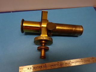 Antique Rare Brass Filar Micrometer Eyepiece Ocular Microscope Part 90 - 10