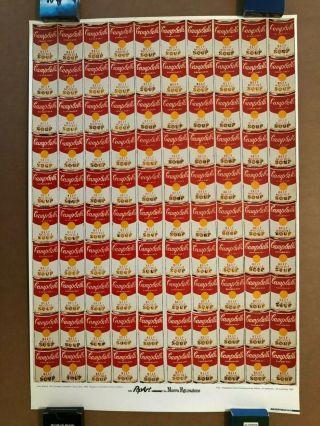 ANDY WARHOL 100 CAMPBELL ' S SOUP CANS LITHOGRAPH 1987 MAZZOTTA POSTER RARE 2