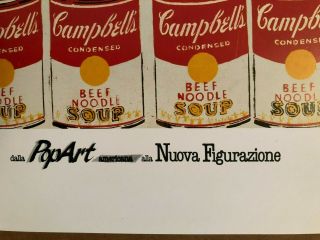 ANDY WARHOL 100 CAMPBELL ' S SOUP CANS LITHOGRAPH 1987 MAZZOTTA POSTER RARE 5