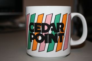 Vintage Cedar Point Amusement Park Coffee Mug - Rare 1980 