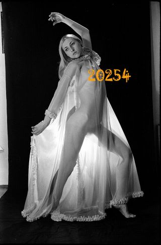 Semi Nude Blonde Girl In Strange Light,  1970s Vintage Fine Art Negative