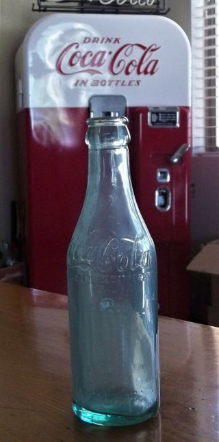 C1900’s Rare Coca Cola Straight Sided Crown Top Green Bottle Union,  Sc 2