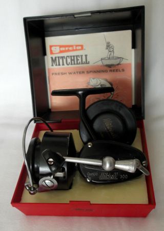 Vintage Garcia Mitchell 300 Spinning Reel & Box 1971