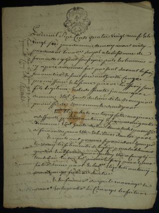 1789 Document Marriage Contract Pierre & Elizabeth Matrimony French Revolution