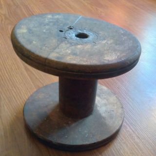 Antique Vintage Wooden Wire Spool Wood Wheel Industrial Mercantile Steampunk