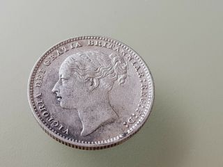 Queen Victoria silver Shilling coin 1879,  looks Unc,  rare date 2