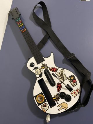 Rare Nintendo Wii Guitar Hero White Gibson Les Paul Wireless Guitar Controller