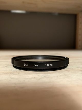 Leica M Noctilux E58 50mm F1 V1 13270 Filter Black 58mm Uva Rare