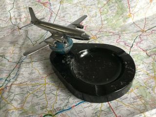 Pan Am Airlines Ashtray Model Aircraft Dc - 6 1950’s Rare Paa Airways