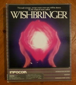 Infocom Wishbringer Ibm Pc Rare Vintage 1985 5.  25 Floppy Disk