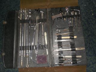 Very Rare Vintage Embalming Kit/tools W/case