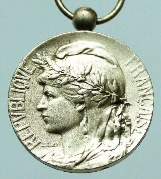 Antique Art Medal The Symbolic French Marianne By L.  O.  Mattei