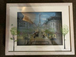 Rare Jean - Pierre Weill 3d Glass Jean Pierre Weill Signed " Paris Spring " Of 250