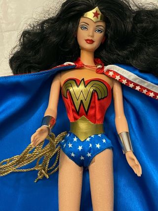 Wonder Woman Barbie Doll 12 " 1999 Collector Ed Mattel Toys Dc Comics