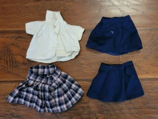 Vintage Tagged Terri Lee Doll Clothes Shirt & 3 Skirts