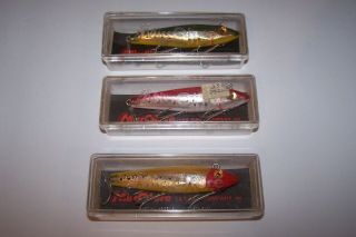 Three L&s Fishing Lures With Plastic Boxes 1