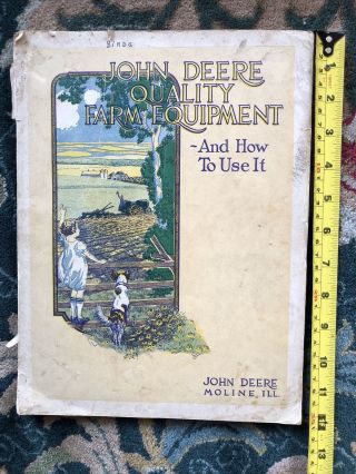 Rare Antique John Deere Quality Farm Equp.  Moline,  Ill.  Neat Illustrations L@@k