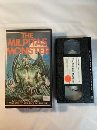 Milpitas Monster Vhs Rare Horror Sci - Fi Thriller Trend Video