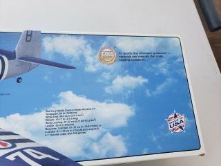 Vintage Top Flite Sea Fury Rc Balsa Plane Kit Rare 1/7 Scale Gold Edition 4