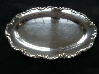 Vintage Gorham Ep Yc1569 Oval Serving Tray Platter Silver Plate