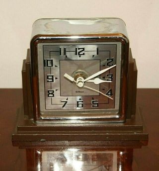Antique Vintage Rare Art Deco Estate Gilbert Mantle Shelf Clock