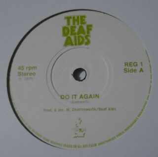 The Deaf Aids,  Do It Again.  Rare 1979 7 " Vinyl Ep.  Punk / Power Pop 45.  Reg 1.  Ex