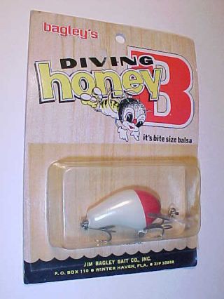 Vintage Bagley Honey B Fishing Lure Rare Color 2