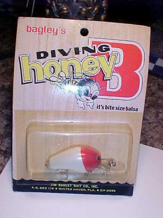 Vintage Bagley Honey B Fishing Lure Rare Color 3