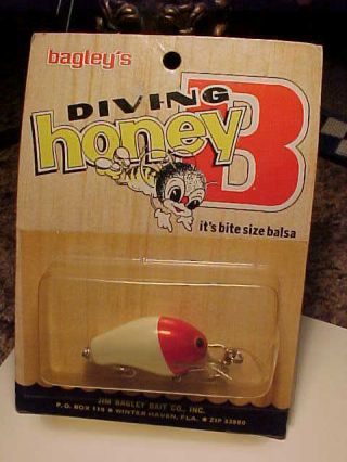Vintage Bagley Honey B Fishing Lure Rare Color 4