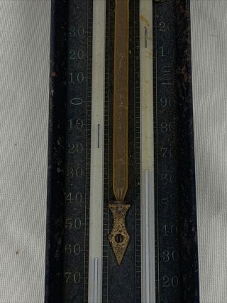 Rare Antique Tycos Cold & Heat Wall Hanging Thermometer Rochester NY 3