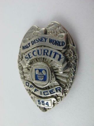 Disney 1980 Female Rare Vintage Security Cast Member Costume Uniform Badge Pin