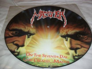 Master - On The Seventh Day God.  - Awesome Mega Rare Ltd Edition Picture Lp