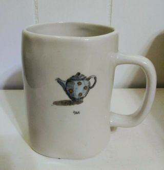 VINTAGE Rae Dunn MAGENTA Mug Teapot Tea RARE 2