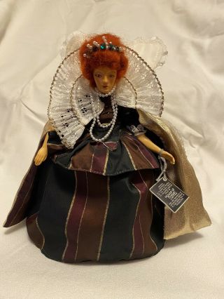 Peggy Nisbet Vintage 8 " Doll Queen Elizabeth I Complete W/tag.