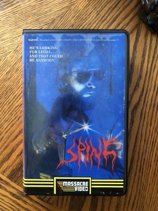 Spine Vhs Rare Horror Big Box Sov Massacre Video Limited 555 Gore Cult