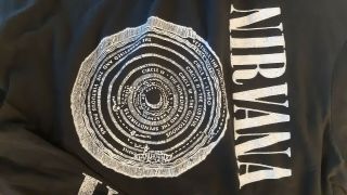 NIRVANA vintage rare bleach live concert tour t shirt 1989/90 sub pop 2