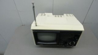 Jvc 3040 Black White Tv Television Set Portable Ac/dc (rare Vintage Item)