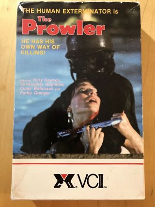 The Prowler Rare Slasher Horror Movie Vhs Long Box