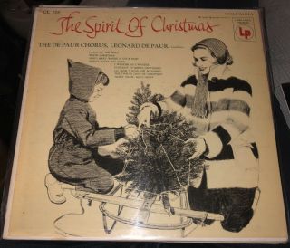 The Spirit Of Christmas By The De Paur Chorus Lp Record Columbia 1955 Rare Vg,