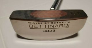 Rare Bettinardi Bb23 Cntr Shaft Putter 35 " Rh With Collectable Head Cover