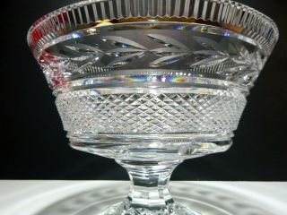 RARE House of Waterford Crystal MASTER CUTTER Trifle Bowl 9 1/4 